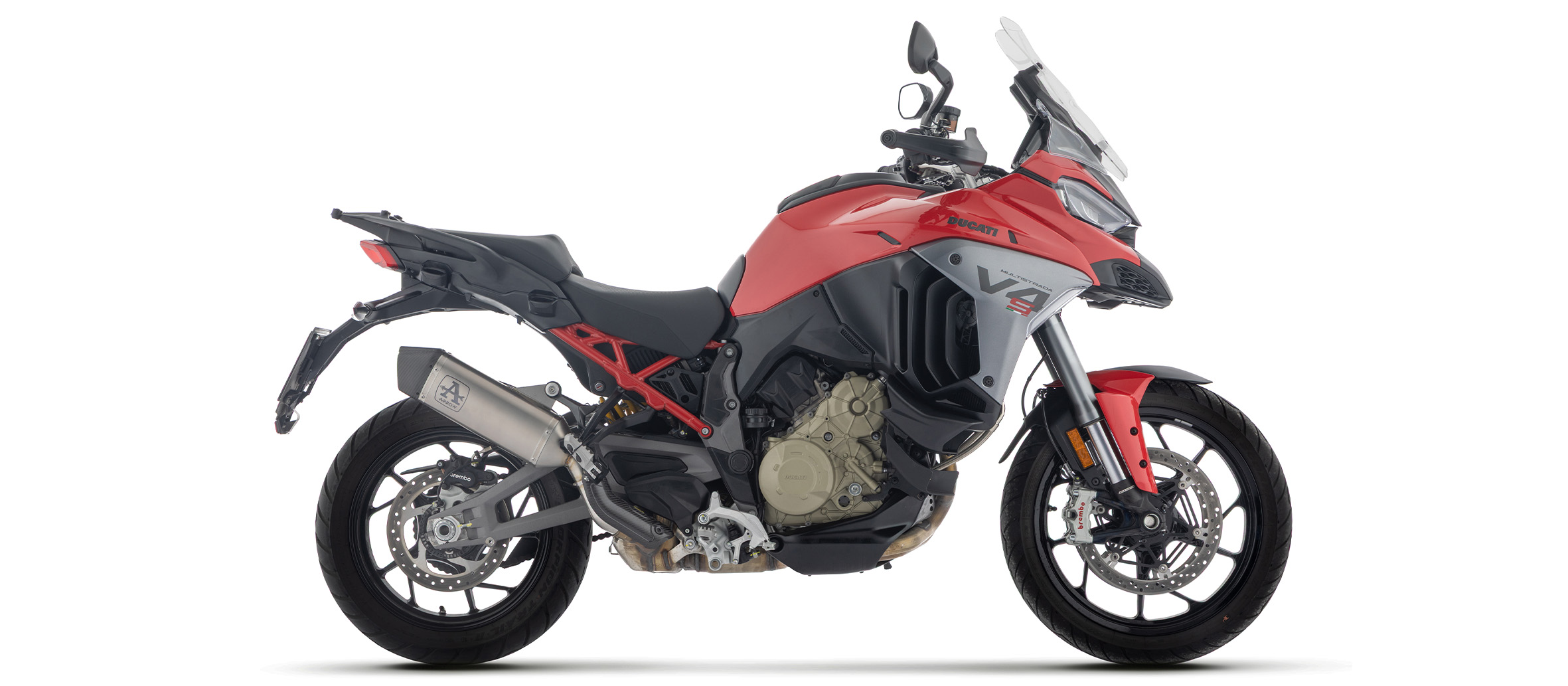 ARROW VELOCE DARK Slip-On black titanium Ducati Multistrada V4, V4S, 2025-
