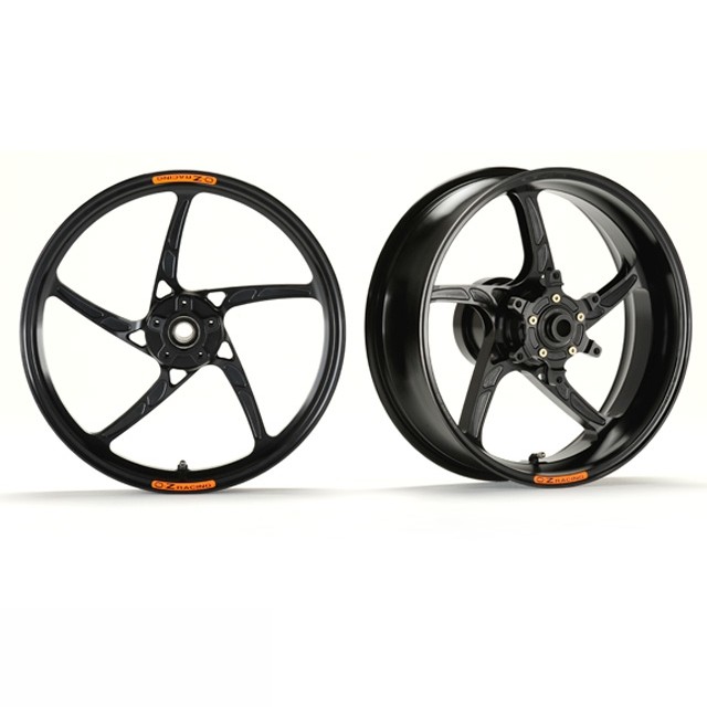 OZ Piega aluminium wheel set in gloss black for Yamaha XJR1300, RP10, RP19, 2004-2012
