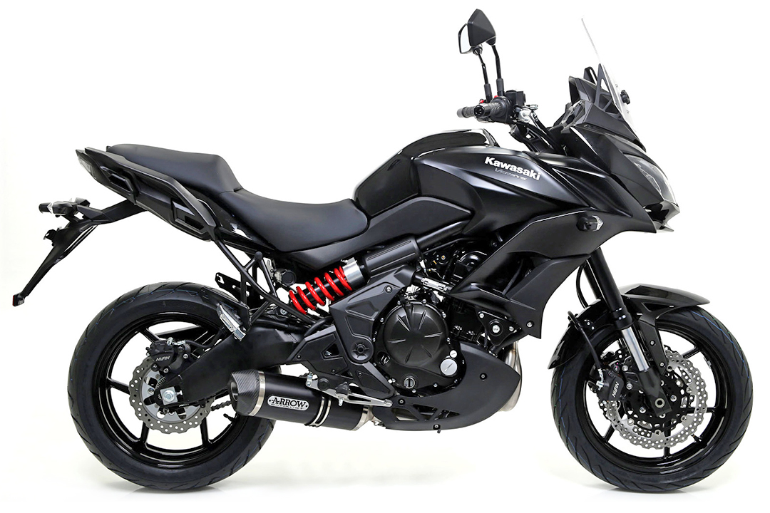 ARROW RACE TECH Exhaust for Kawasaki Z650, Ninja 650 and Versys 650, black aluminium