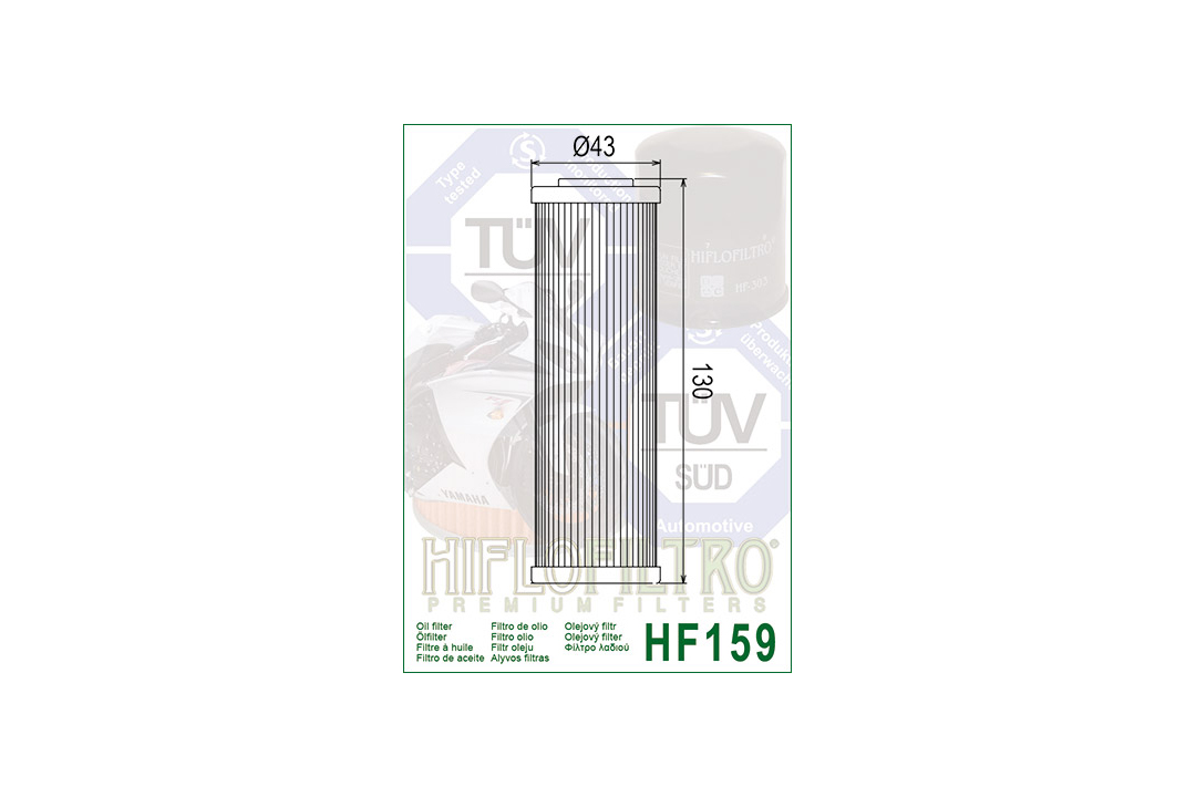HIFLO oil filter HF159 for various Ducati models