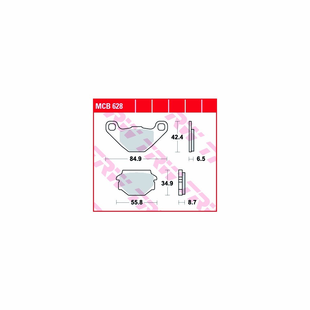 TRW Brakepad Set Allround MCB628 Front