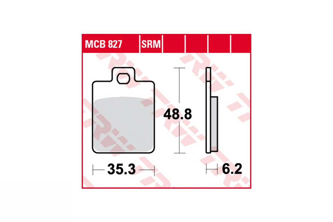 TRW brake pad pad set MCB827EC