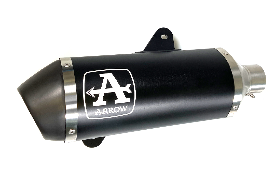 ARROW DARK URBAN Exhaust for Piaggio Vespa GTS125 Model Year 2017-2018