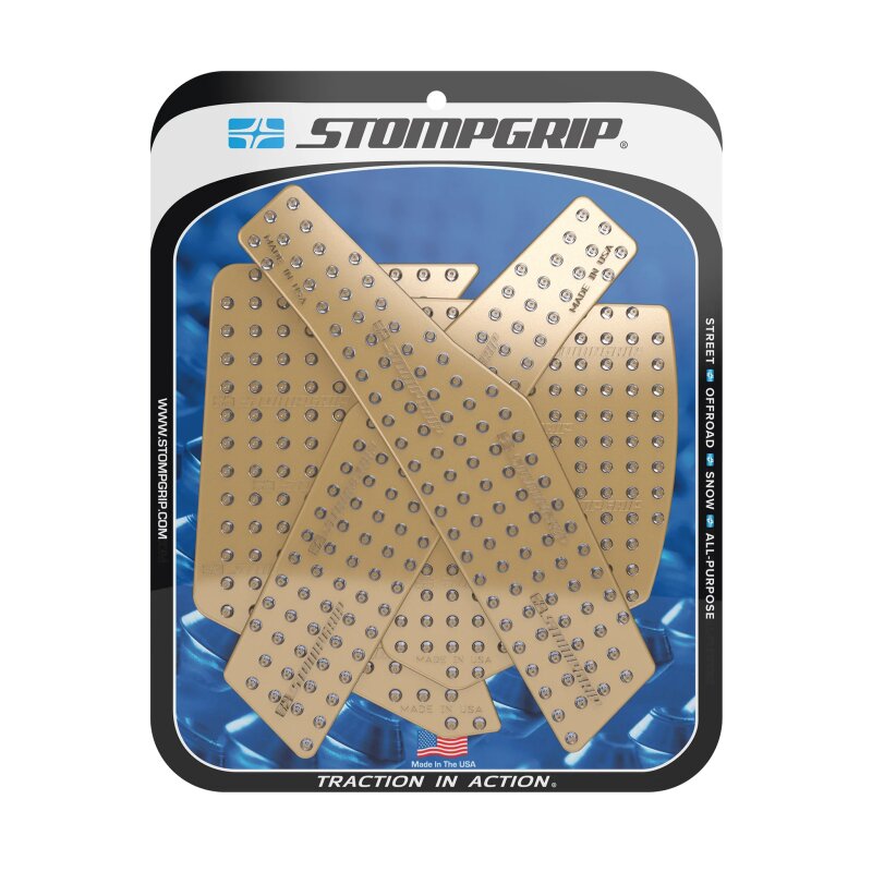 Stompgrip fuel tank Pad clear, Volcano, Streetbike fuel tank Kit - fuel tank Sides, for Honda CRF300L / CRF300LRA Rally, 2021-2025