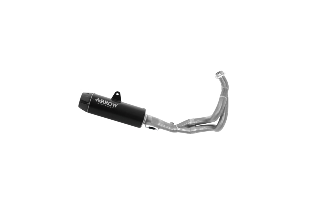 ARROW DARK REBEL Full Exhaust System with Black End Cap for Kawasaki Z650 RS from Model Year 2021-