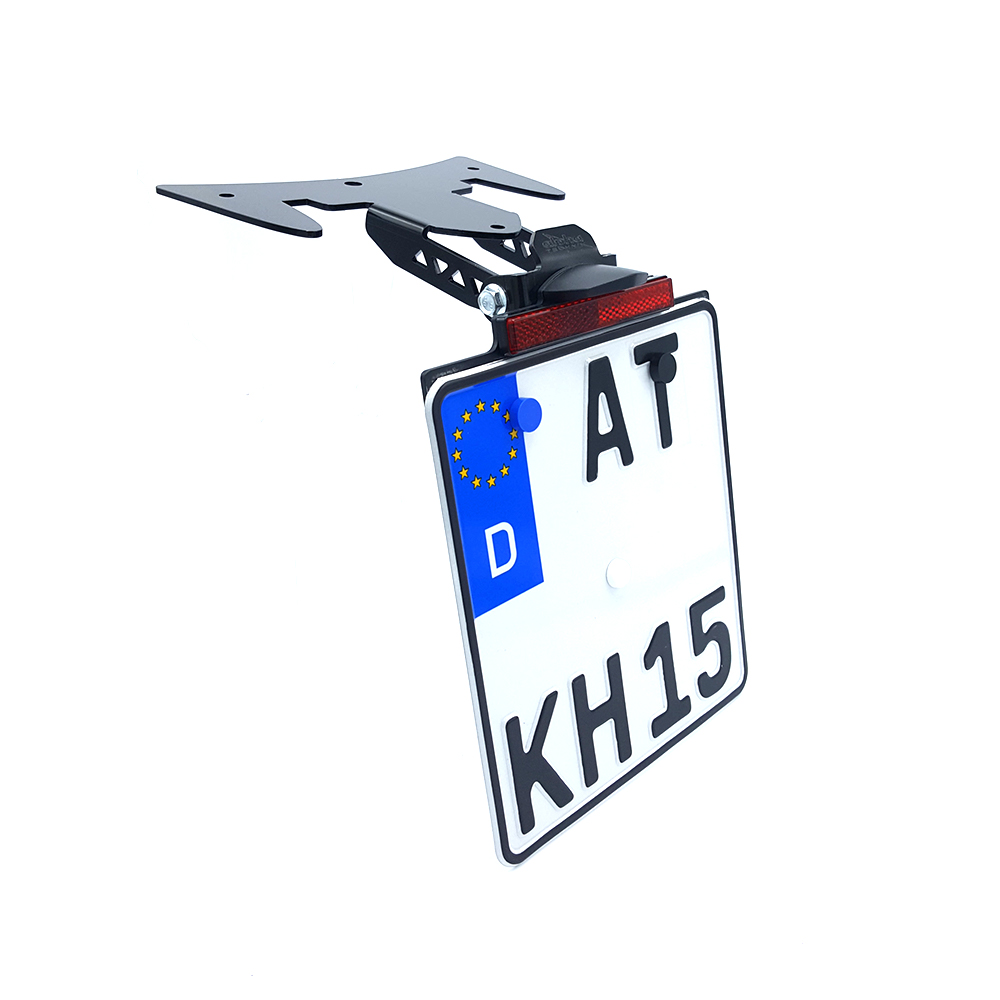 alpha Technik License Plate Holder for Kawasaki ZZR1400; TYPE ZXT40H; Model Year 2016-