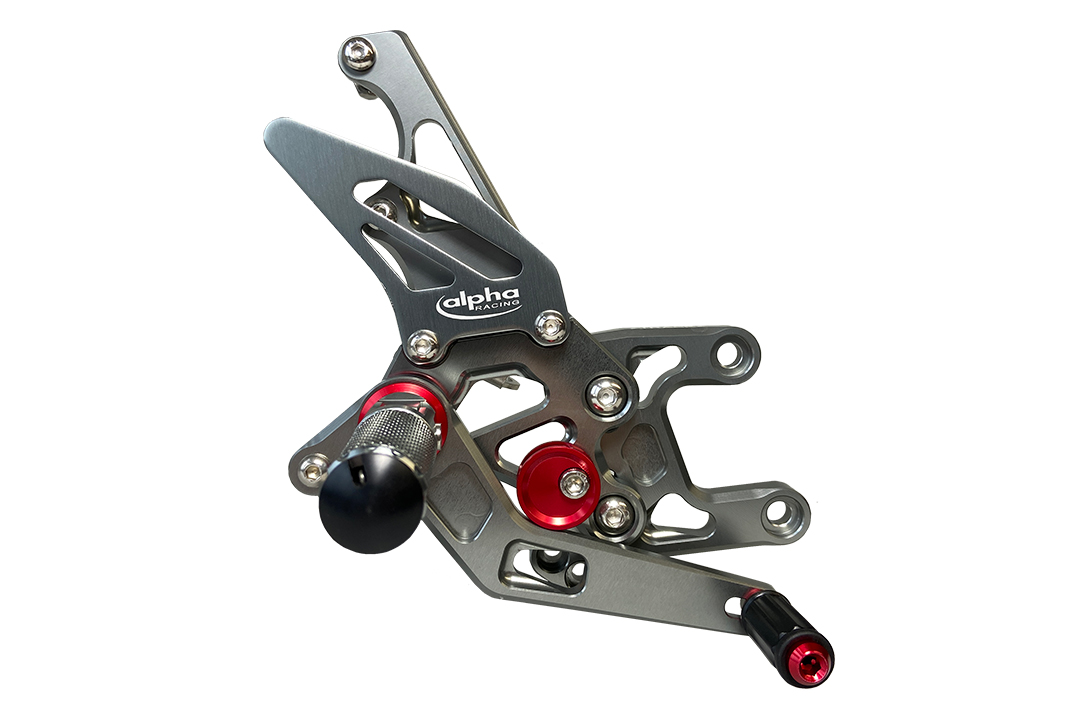 >TRACK< footrestenanlage, Titanium-coloured, Honda CBR1000RR SC59 SC77 2008-17