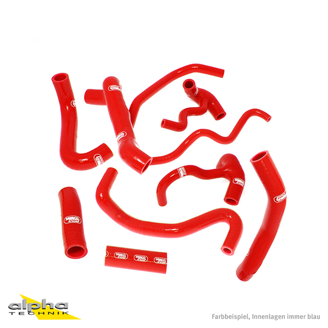 SAMCO SPORT silicone hose kit red for Ducati Streetfighter 848 S Streetfighter S model year 2009-2015