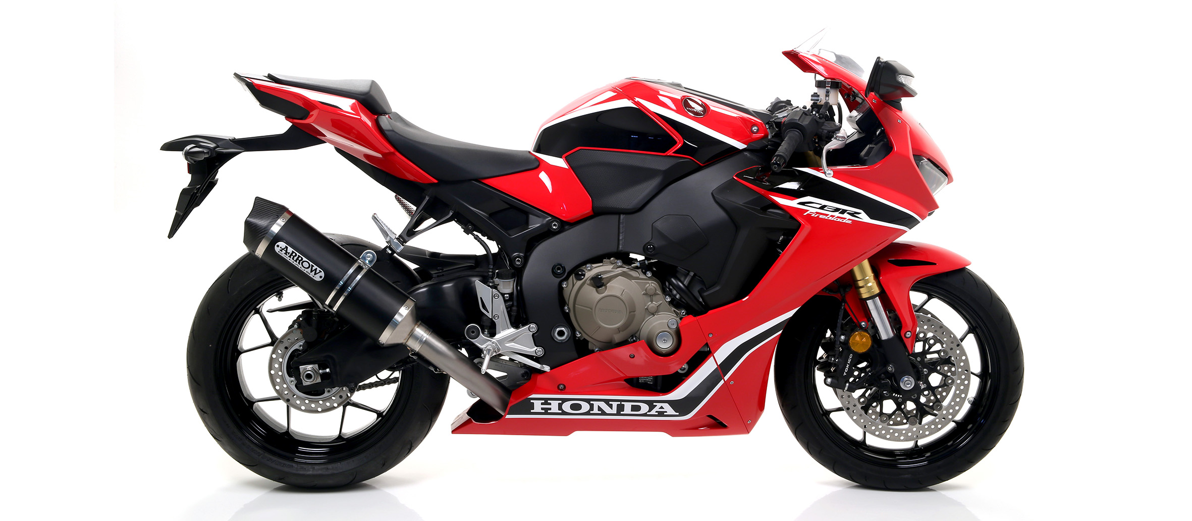 ARROW RACE TECH Exhaust for Honda CBR1000RR Fireblade 2017- in Black Aluminium